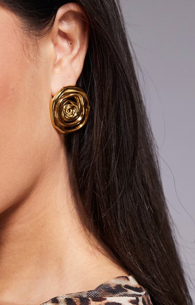 Rosette Twirl Earrings