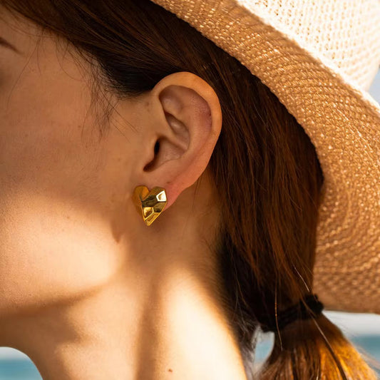 Gleam Heart Studs