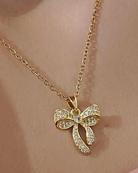 Dainty Bow Necklace